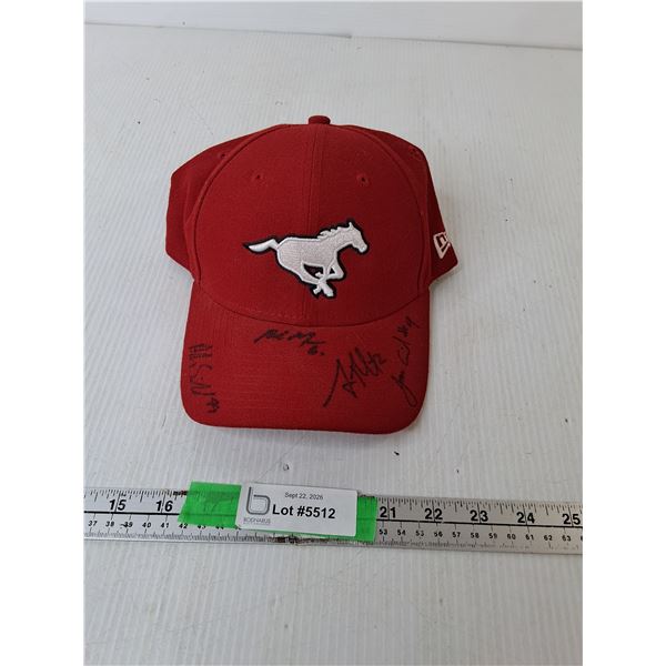 Autographed Calgary Stampeders Hat- Cannot Authenticate