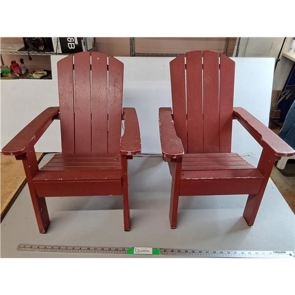 (2) Children's Adirondack Chairs 22.5" Tall- Can't Ship