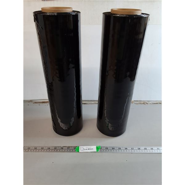 (2) Rolls of Black Shrink Wrap- Can't Ship