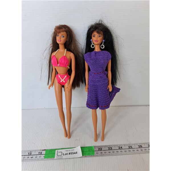 (2) Barbie Dolls