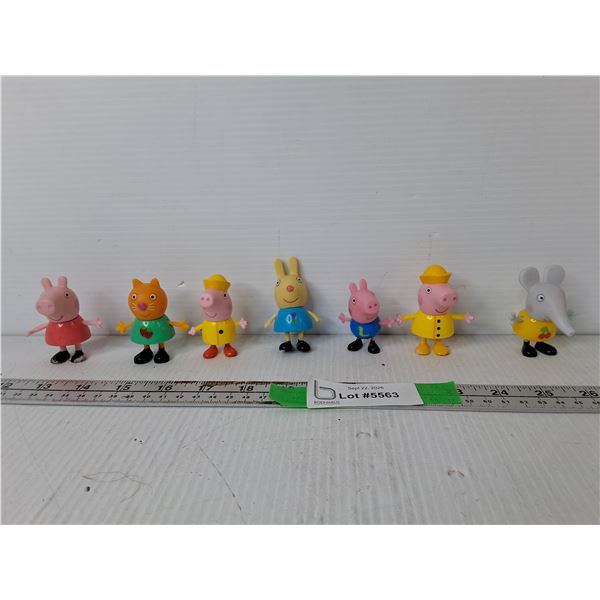 (7) Peppa Pig Figurines