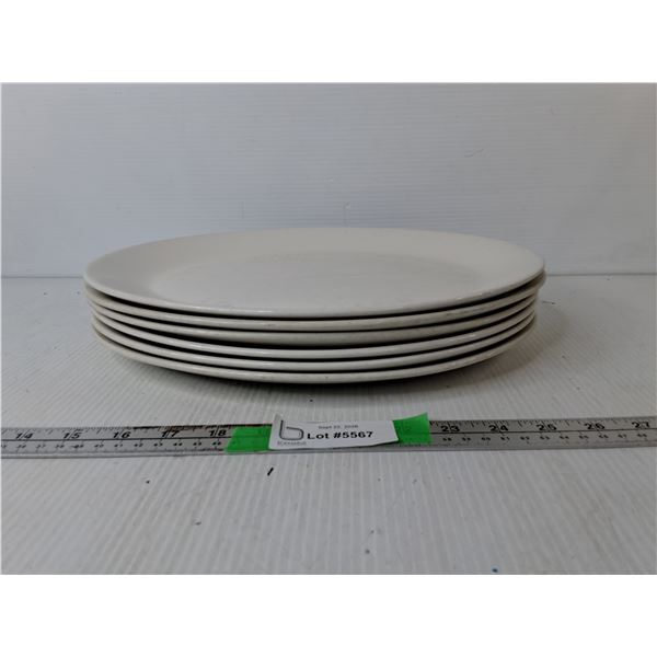 (6) Ceramic Steelite Serving Plates 13.25" x 10.5"