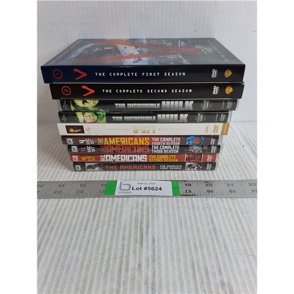 DVD Series-The Americans, V , The Incredible Hulk,U-571