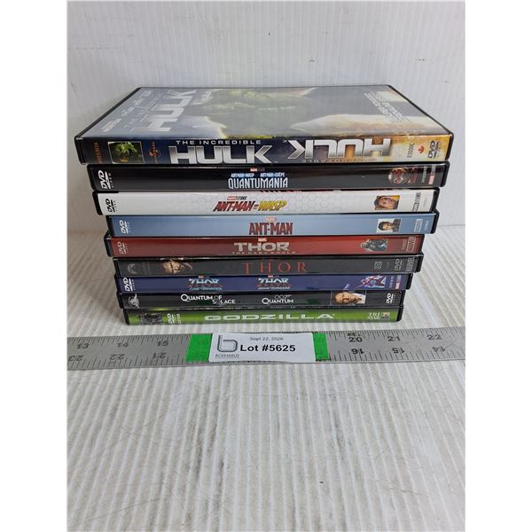 (9) DVD Movies Featuring (3) Thor(2) Ant-Man and more