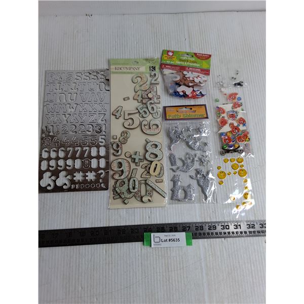 Assorted Scrapbooking Stickers