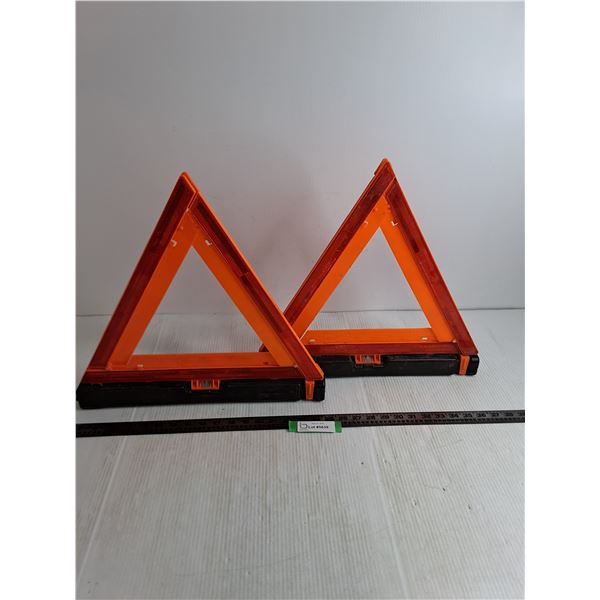 (2) Emergency Roadside Triangles