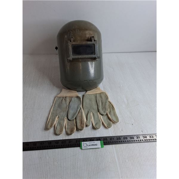Welder's Mask, (2) Left-Hand Shop Gloves