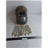 Image 1 : Welder's Mask, (2) Left-Hand Shop Gloves