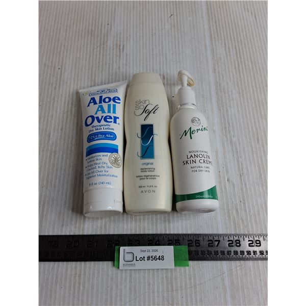 (3) Partial Bottles of Skin Cream - Cannot Ship