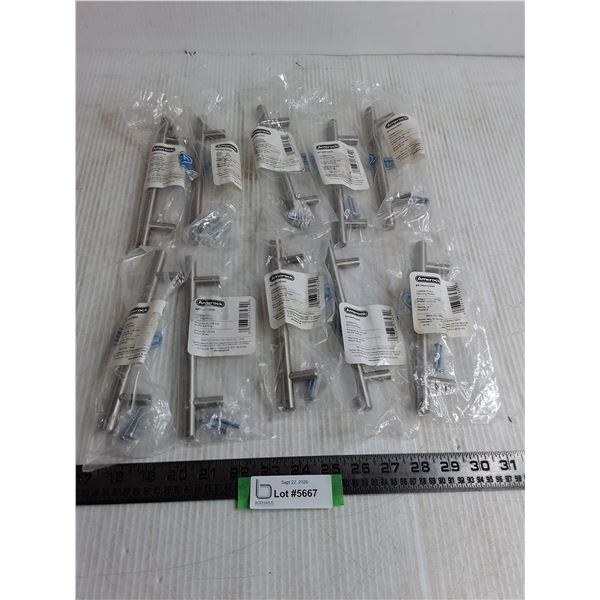 (10) Sealed Amerock Sterling Nickel Drawer Pulls