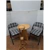 Image 1 : *(1) Table, (1) Planter Table, (2) Metal Folding Chairs No Shipping