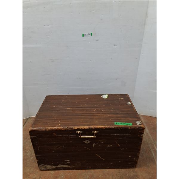 *Wooden Storage Trunk As-Is No Shipping