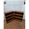 Image 1 : (2) Particle Board Shelves with Adjustable Shelf Levels No Shipping