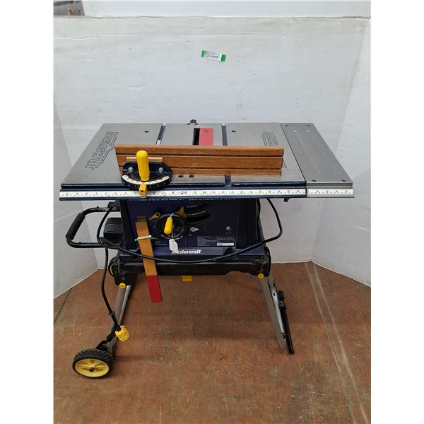 *Mastercraft Tablesaw with Wheels Tested No Shipping