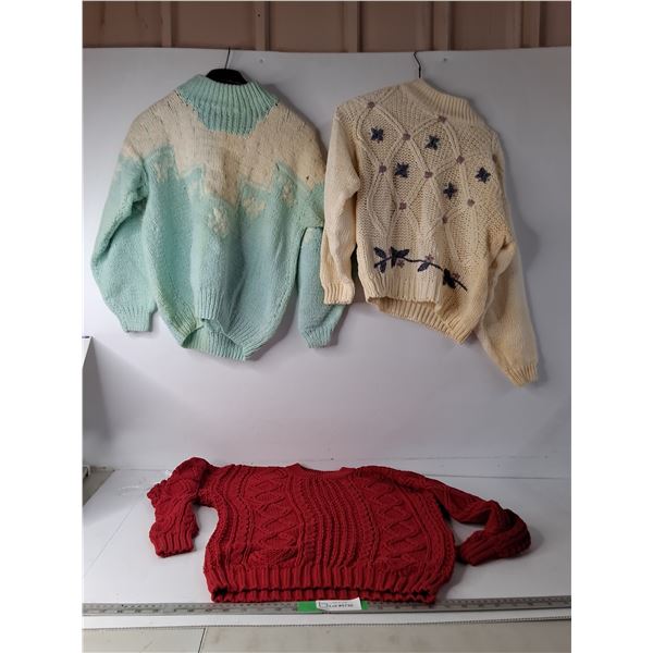 (3) Kids Hand Knitted Sweaters