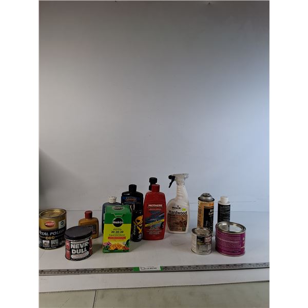 Metal Polish, Hardwood Cleaner, Plastic Polish, Misc ( all as is), Pickup Only
