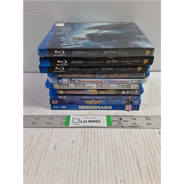 (10) Blu-Ray-Harry Potter,Bridesmaids,Spawn,Phenomenon and more
