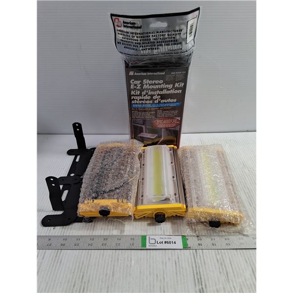 (3) Outdoor LED Flood Light,Car Stereo Mounting Kit