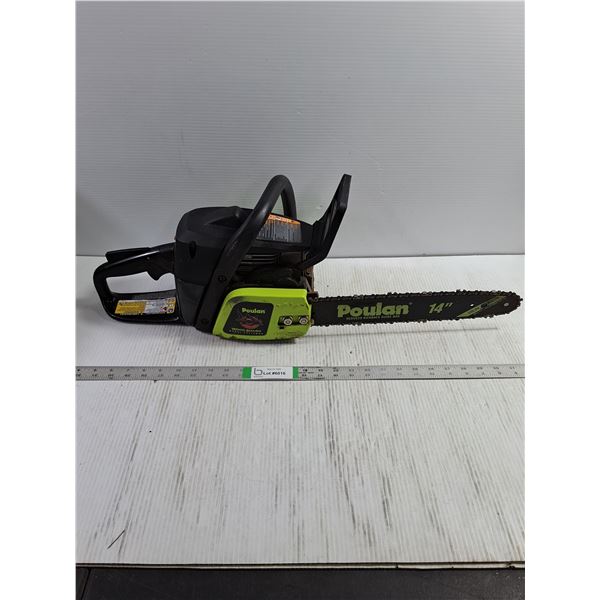 Poulan 14" Gas Chainsaw-untested-as is, Pickup Only