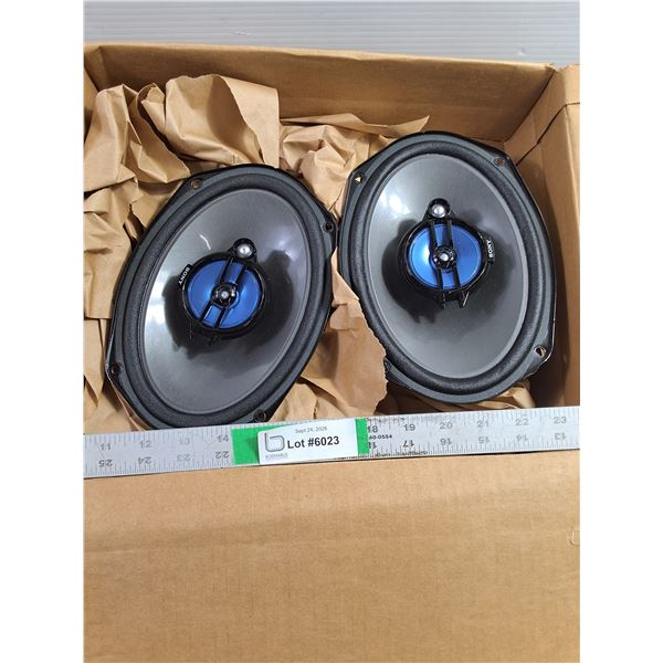 Pair of Sony 5"x7" 4-Way Coaxial Car Audio Speakers-untested-as is