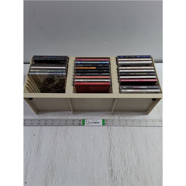(25) Music Cd's with Holder-Heart,Go-Go's,Cyndi Lauper and more