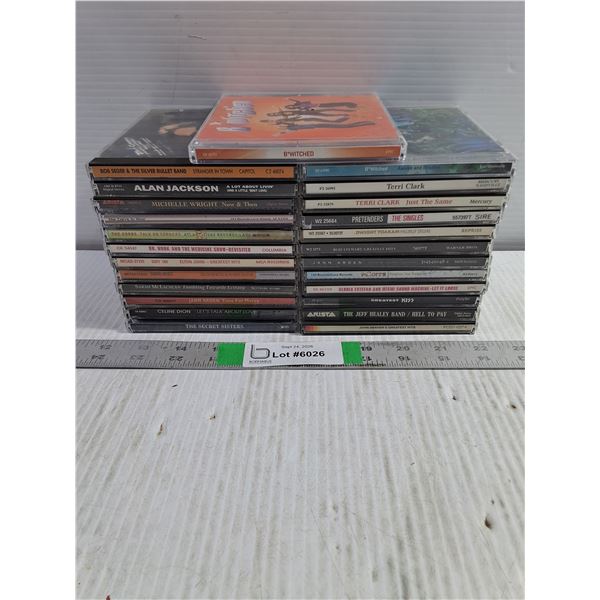 (25) Music CD's-Bob Seger,Terri Clark,Elton John,KISS,Dr.Hook and more