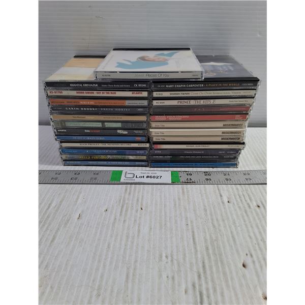(25) Musc CD's-Elvis,Prince,Dwight Yoakam,Hank Williams Jr. and more