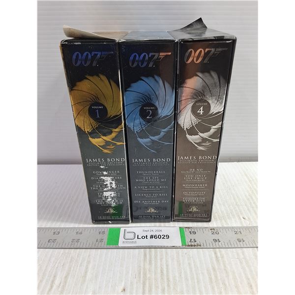 Volume 1,2 and 4 of Ultimate James Bond Collection