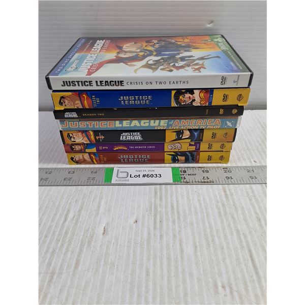 (7) DVD's Featuring Justice League