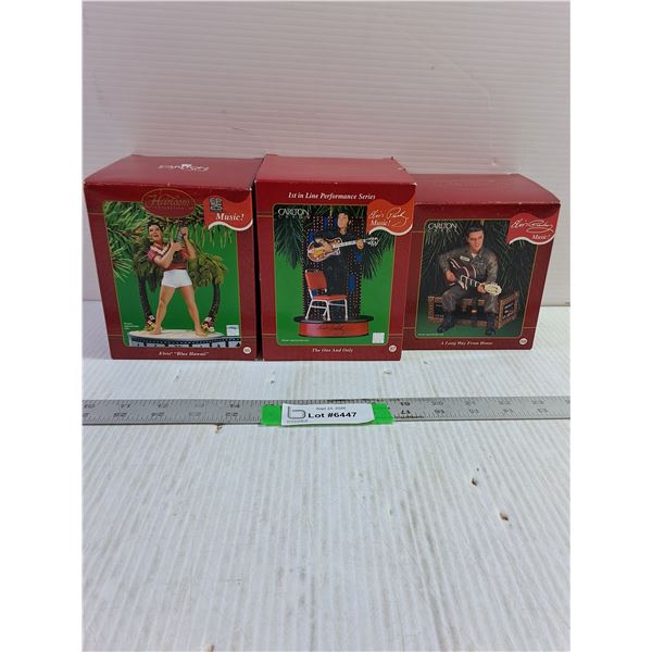 (3) Vintage Carlton Elvis Figurines