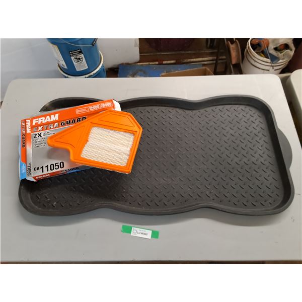 Molded Floor Mat 37  x 19 , Fram CA11050 Engine Air Filter, Pickup Only