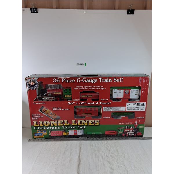 36 Piece G-Gauge Train Set Lionel Lines As-Is