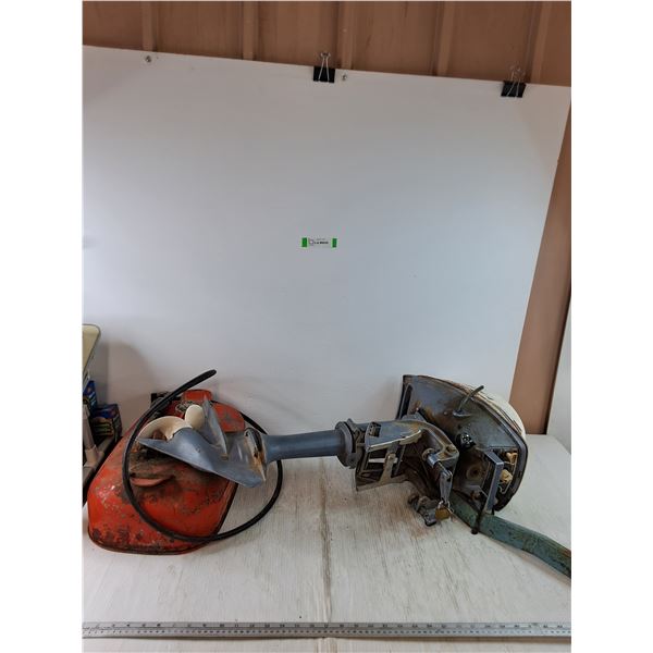 **Evinrude 4 Motorboat Motor Tested Works and Motorboat Gas Can No Shipping