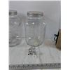 Image 6 : (2) Glassware Jars with Spout Ports, Spouts, (1) Roadpal Emergency Car Air Compressor Untested As-Is