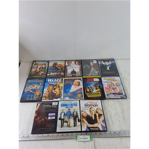 (13) Movie DVDs - Ice Age, Maleficent, The Butler