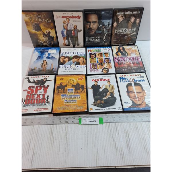 (12) Movie DVDs - Sherlock Holmes, Spy Next Door, Old Dogs