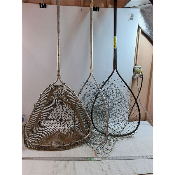 (3) Fishing Nets - Longest 55" - Cannot Ship