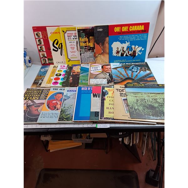 (22) Assorted Records - Hank Locklin, Johnny Horton, Hank Snow