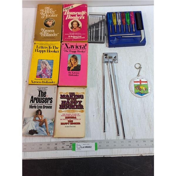 Screwdriver Set, Tool Set, Keychain, (6) Hooker Books
