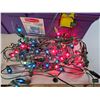 Image 3 : Plastic Tote- As Is, Christmas Lights- Power On & Decor- Can't Ship