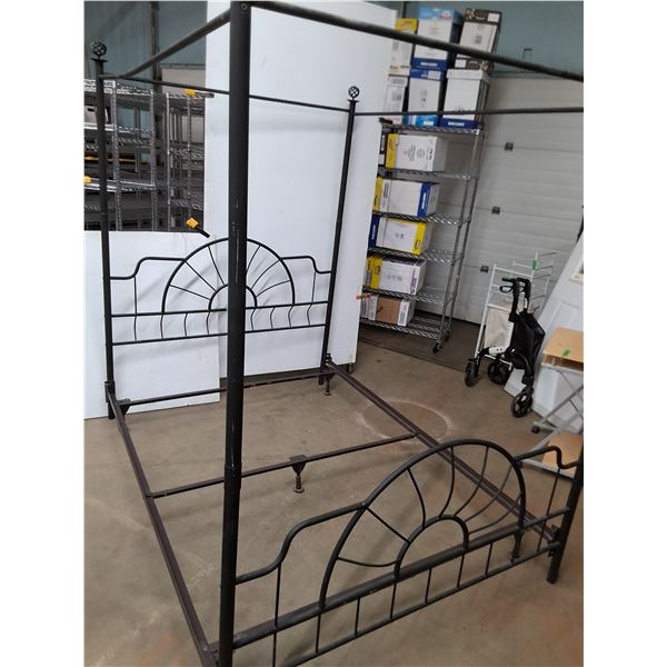 * Metal Canopy Bed Frame - 60x83x81" - Cannot Ship