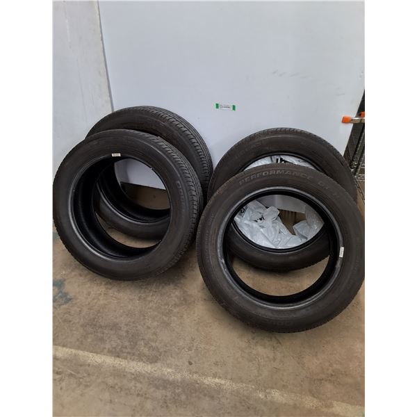 (4) Lightly Used Douglas Performance GT-H 215/55R17 Tires