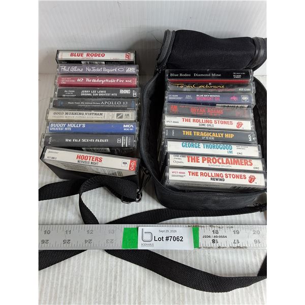 (18) Cassettes-Blue rodeo,The Rolling Stones,Tom Cochrane and more