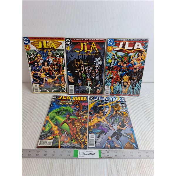 (9) Justice League Comic Books- (6) #1's and #1-3