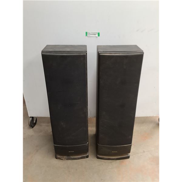 * Pair of Hitachi Tower Speakers - 30" High - Cannot Ship