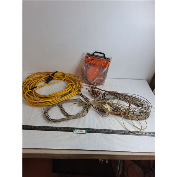 50' Extension Cord, Assorted Cable, Drain Snake, Copper Wire