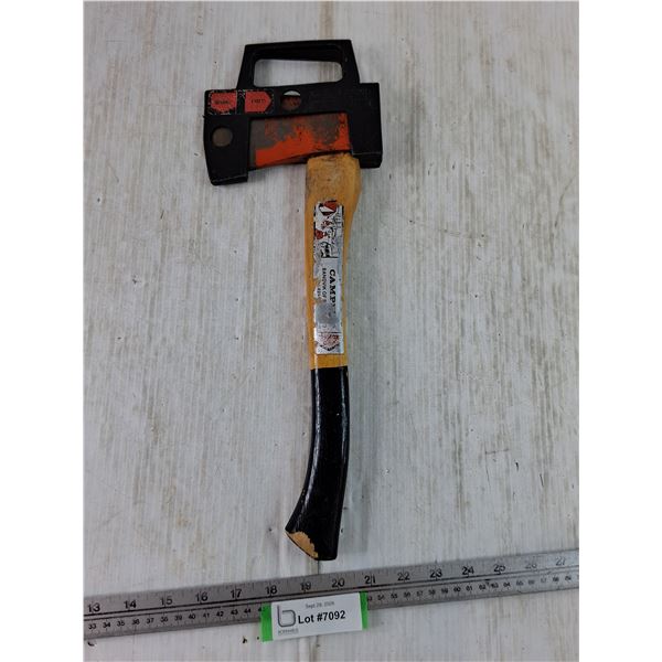 Sandbik 15" Camp Hatchet with Factory Original Travel Handle