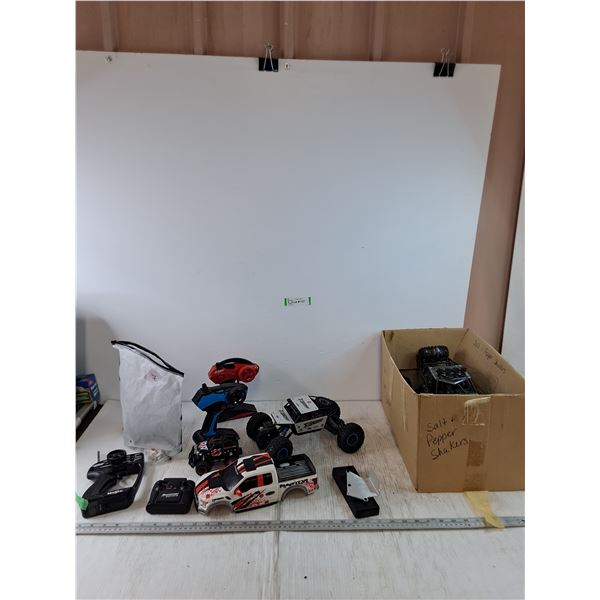 Assorted Remote Control Cars, Controllers, All As-Is