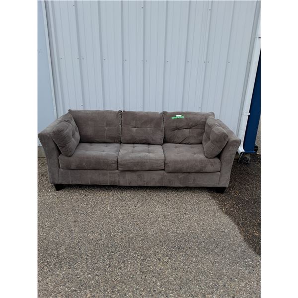 ~Grey Couch 92" x 36" x 30" No Shipping