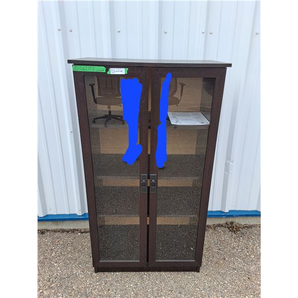 ~Particle Board Shelf with Doors 30" x 16" x 35 1/2" No Shipping